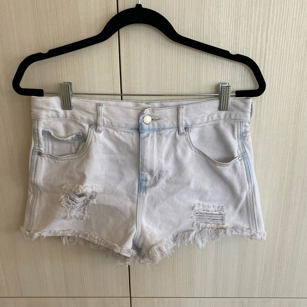 Light Wash Jean Shorts